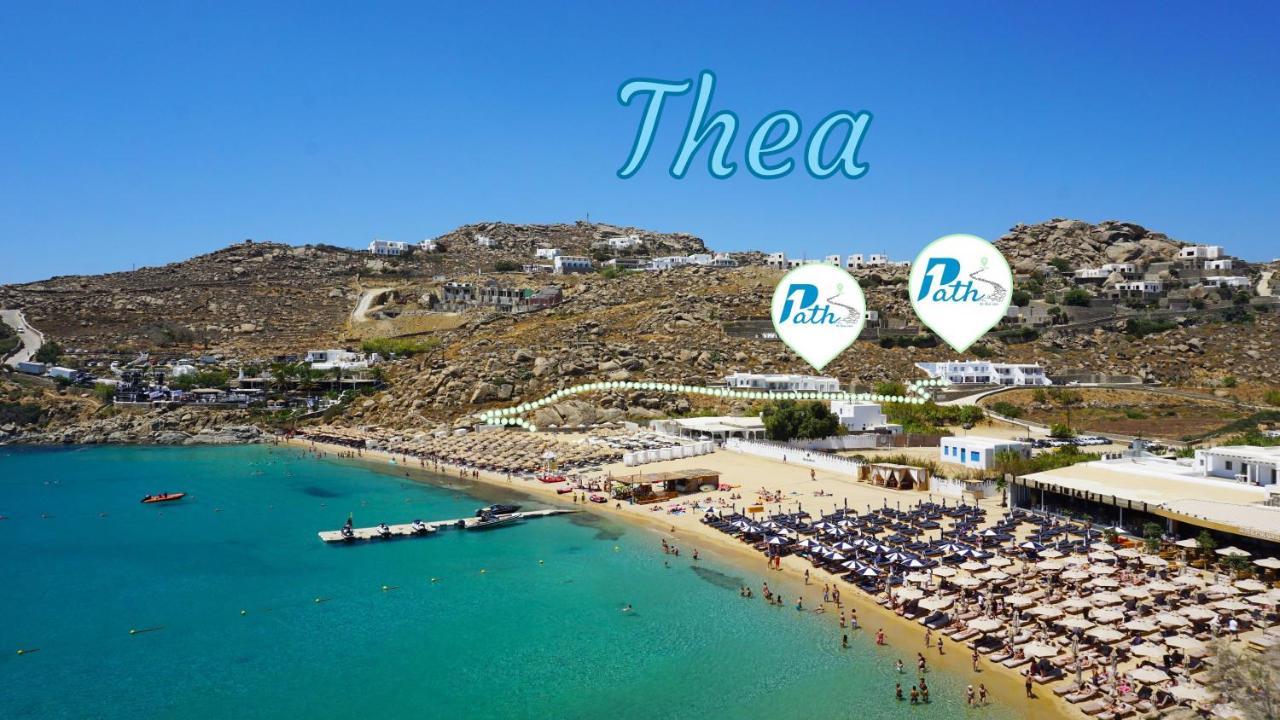 1Path Thea Mykonos Super Paradise Beach House Mykonos Town Esterno foto